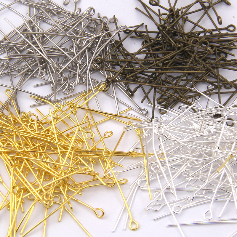 Jewelry Making Rivets - 200pcs Gold Silver Color Eye Head