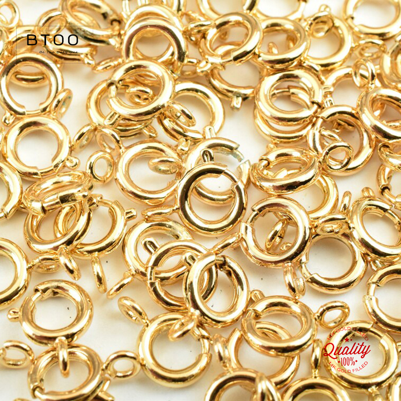 Jewelry Making Supplies - 14K Gold Filled Spring Ring Clasps