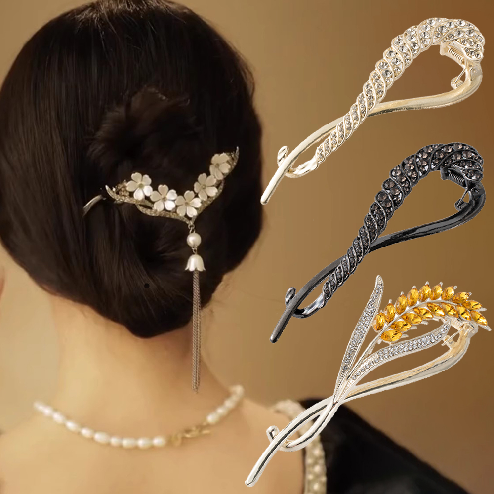 Rhinestone Tassel Hair Claw Cl - Jewelry Making Adults recensione e prezzo