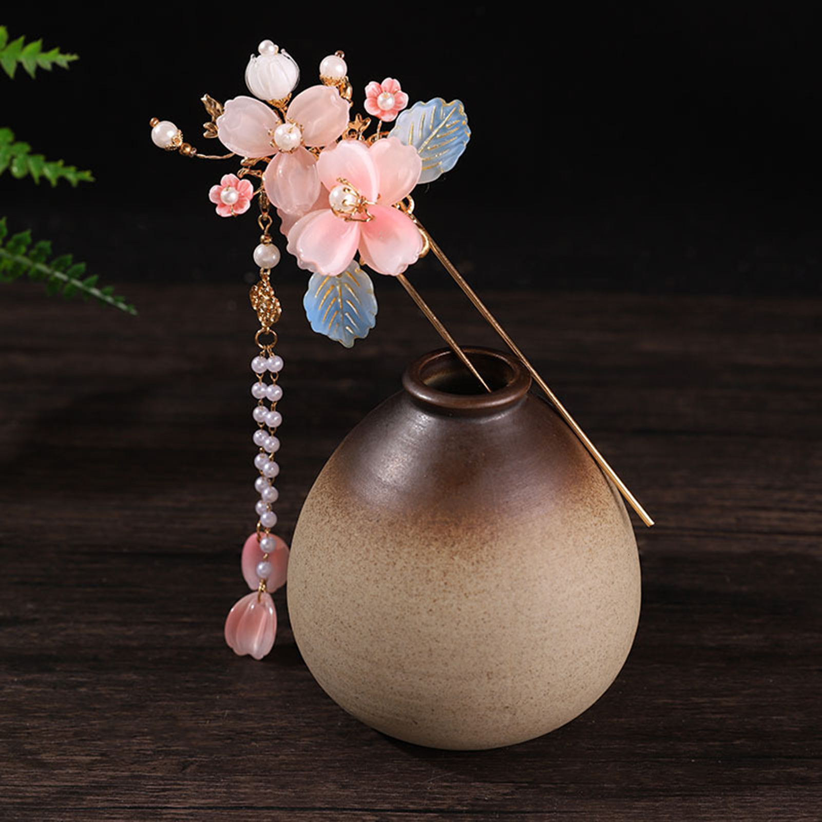 Elegant Pink Flower Hairpins R - Jewelry Making Adults recensione e prezzo