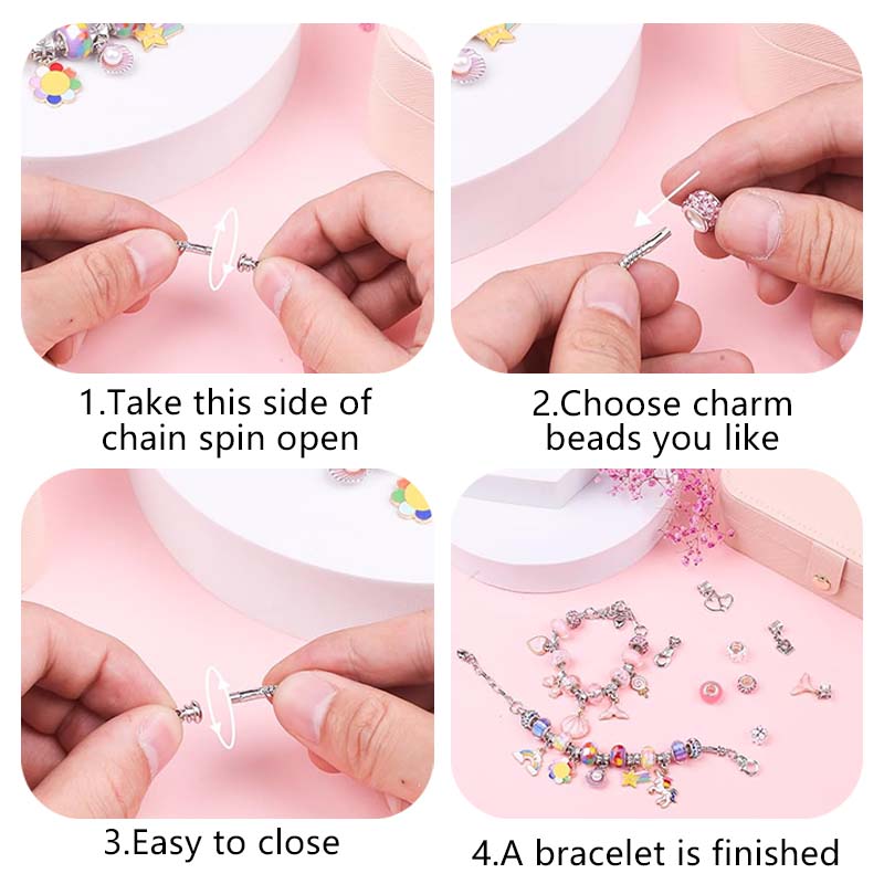 ﻿Girls DIY Bracelet Set Handm - Jewelry Making Qc recensione e prezzo