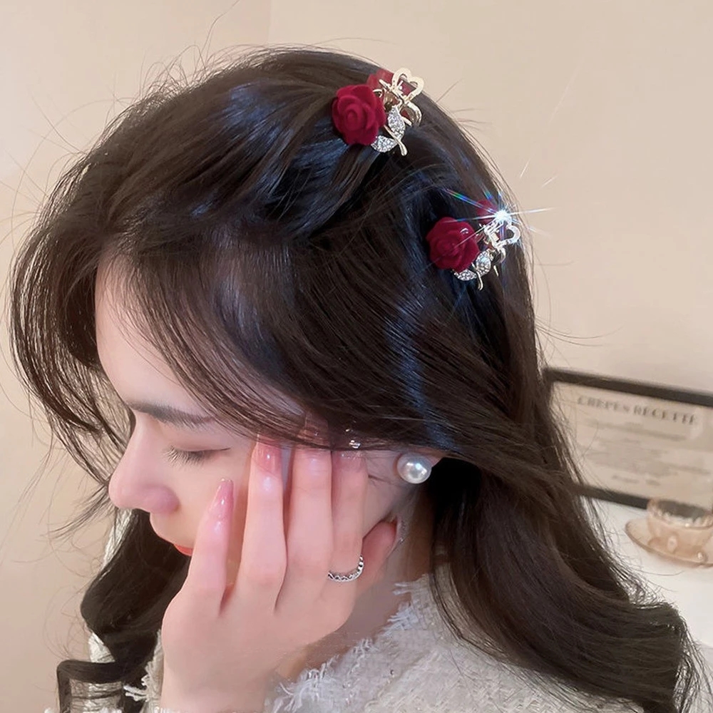 1Pc Luxury Rhinestone Rose Hai - Jewelry Making Adults recensione e prezzo