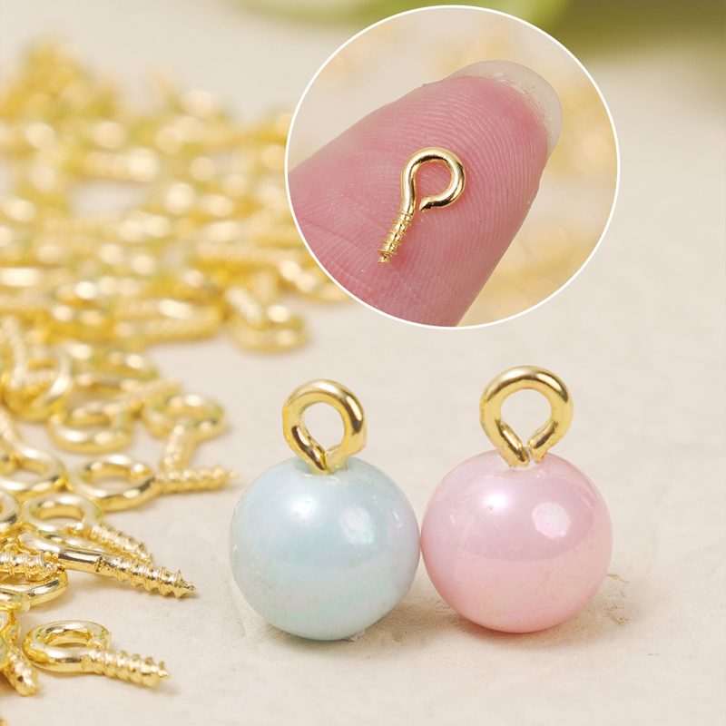 8/10mm Mini Screw Eye Pins Met - Jewelry Making Rivets recensione e prezzo