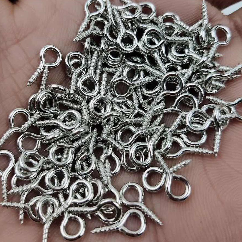 8/10mm Mini Screw Eye Pins Met - Jewelry Making Rivets recensione e prezzo