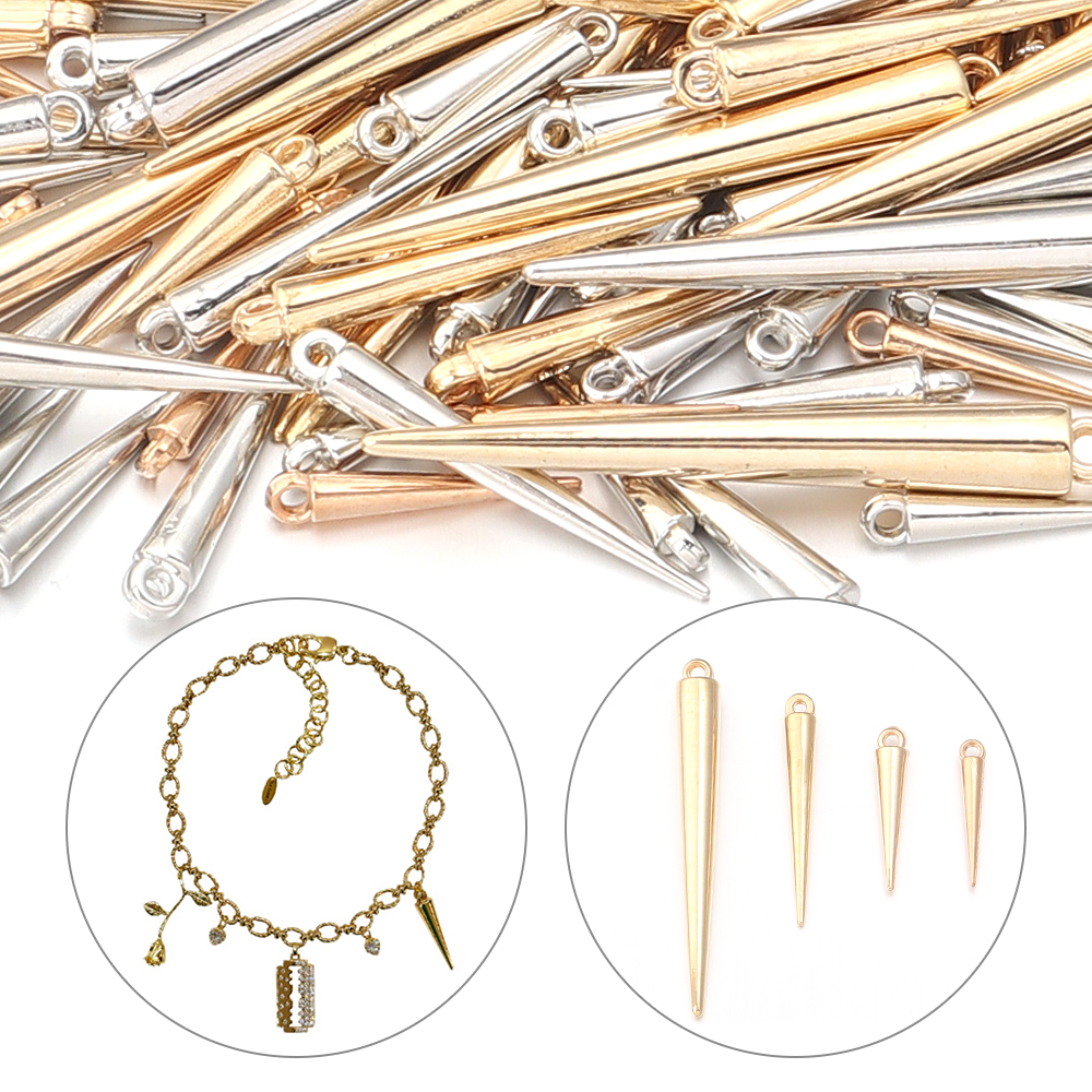 50-200pcs/lot Cone Charms Pend - Jewelry Making Rivets recensione e prezzo