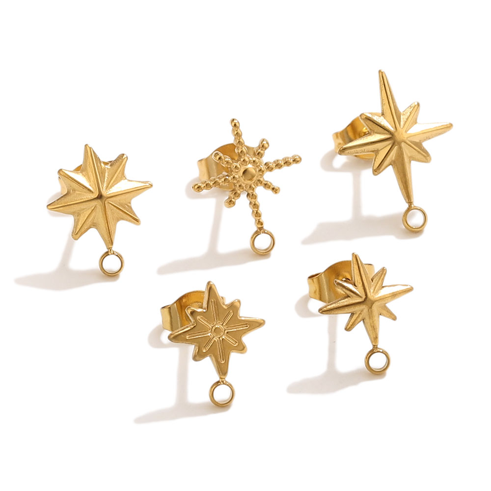 6pcs Stainless Steel Star Earr - Jewelry Making Tools recensione e prezzo