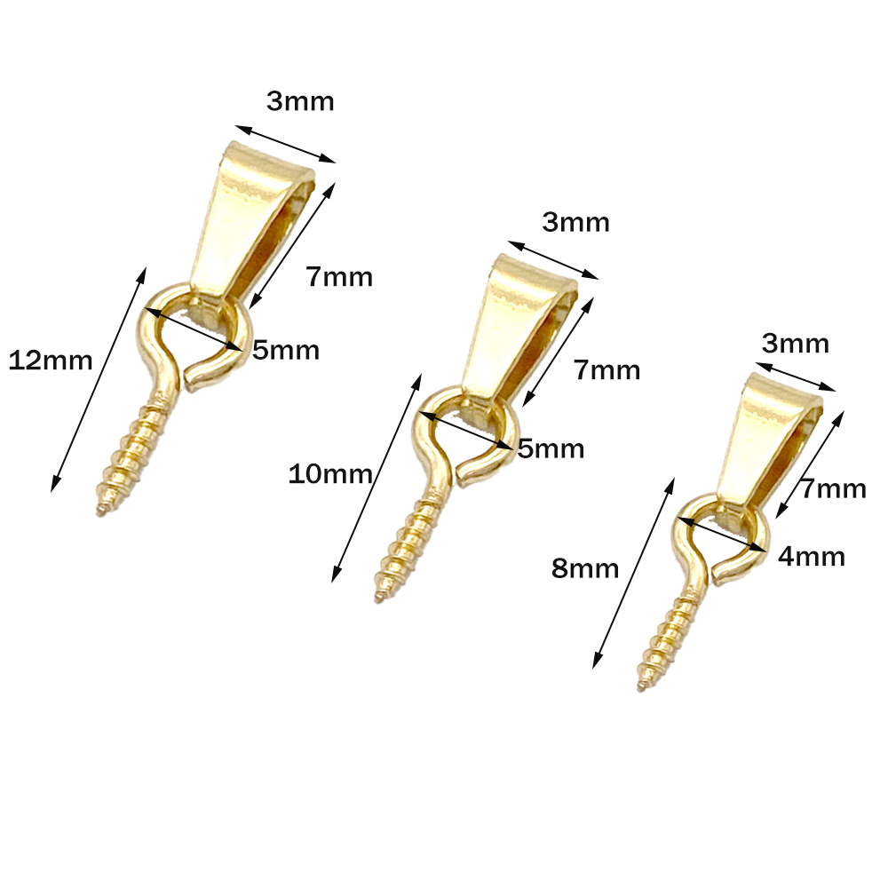 20pcs Stainless Steel Screw Ey - Jewelry Making Rivets recensione e prezzo
