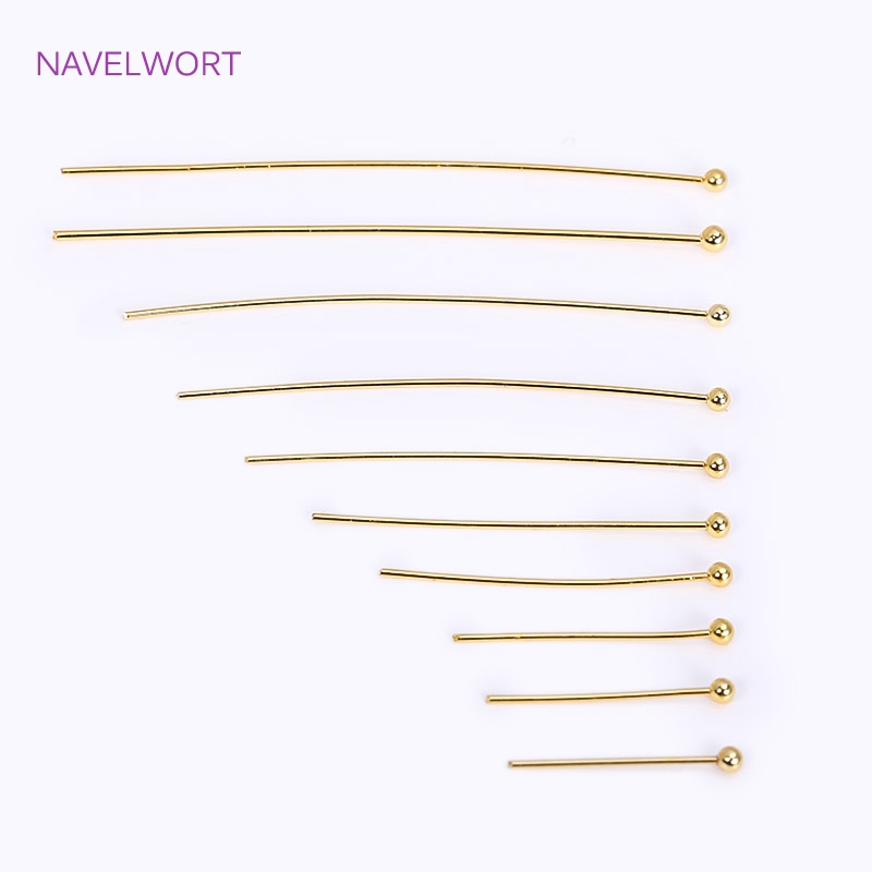 50pcs/Lot 18K Gold Plated Pins - Jewelry Making Rivets recensione e prezzo