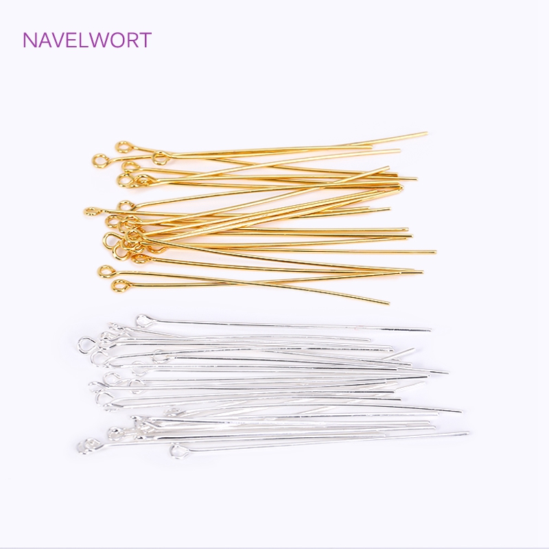 50pcs/Lot 18K Gold Plated Pins - Jewelry Making Rivets recensione e prezzo