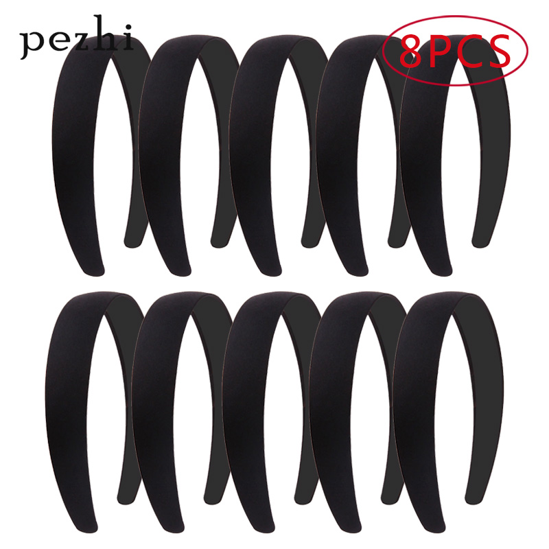 4pcs Black simple wide hair ba - Jewelry Making Adults recensione e prezzo