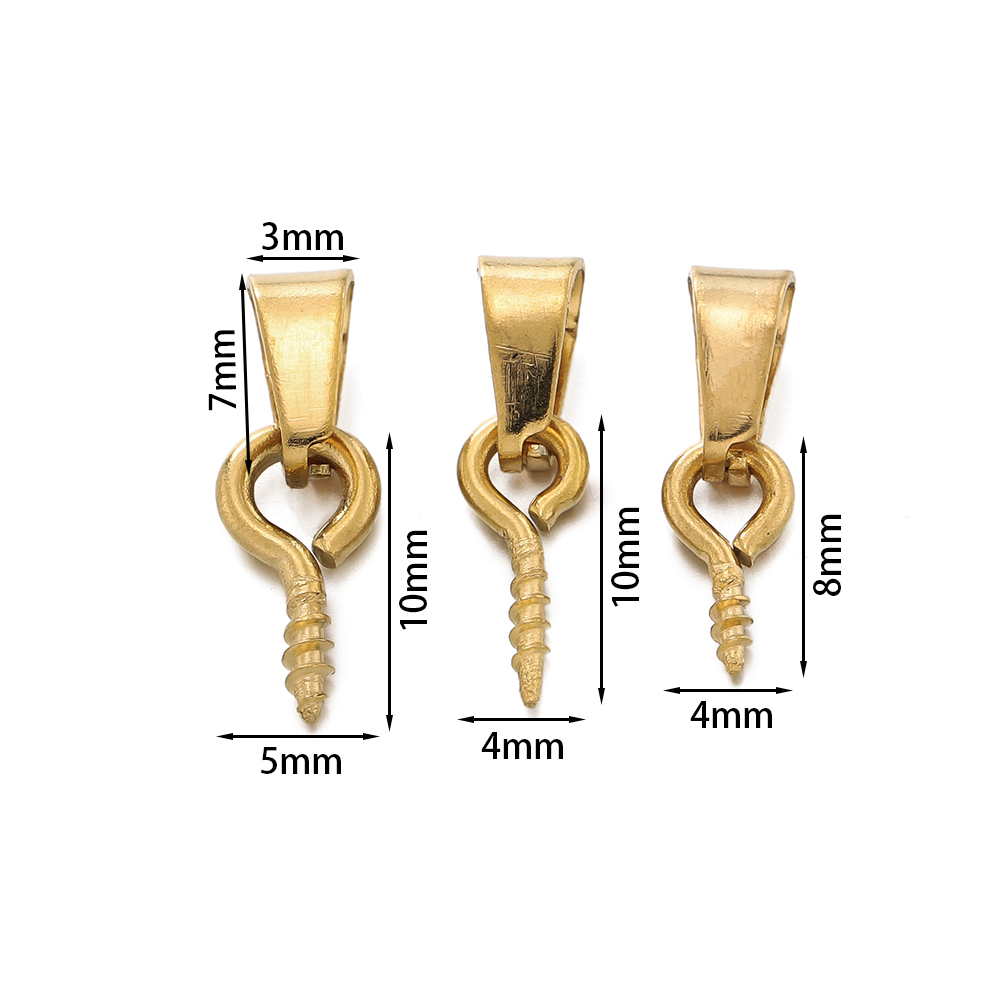 20pcs Stainless Steel Screw Ey - Jewelry Making Rivets recensione e prezzo