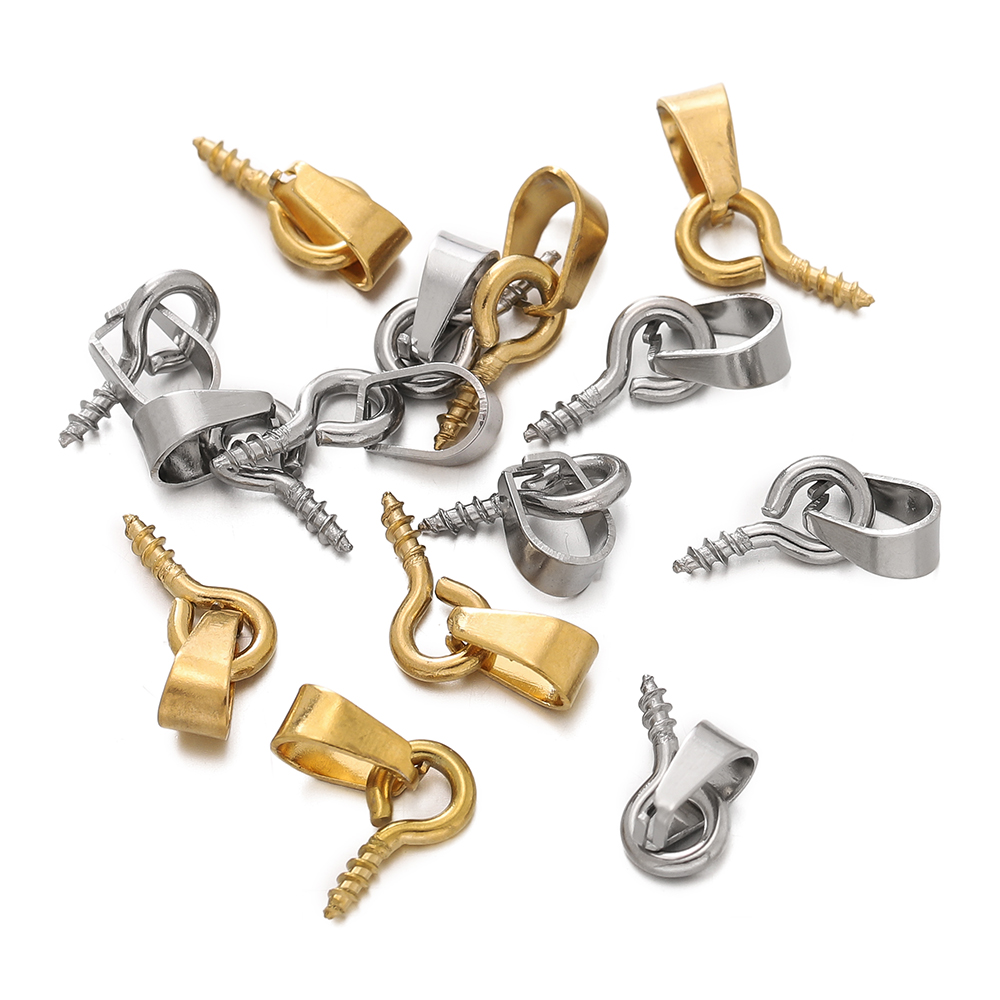 20pcs Stainless Steel Screw Ey - Jewelry Making Rivets recensione e prezzo
