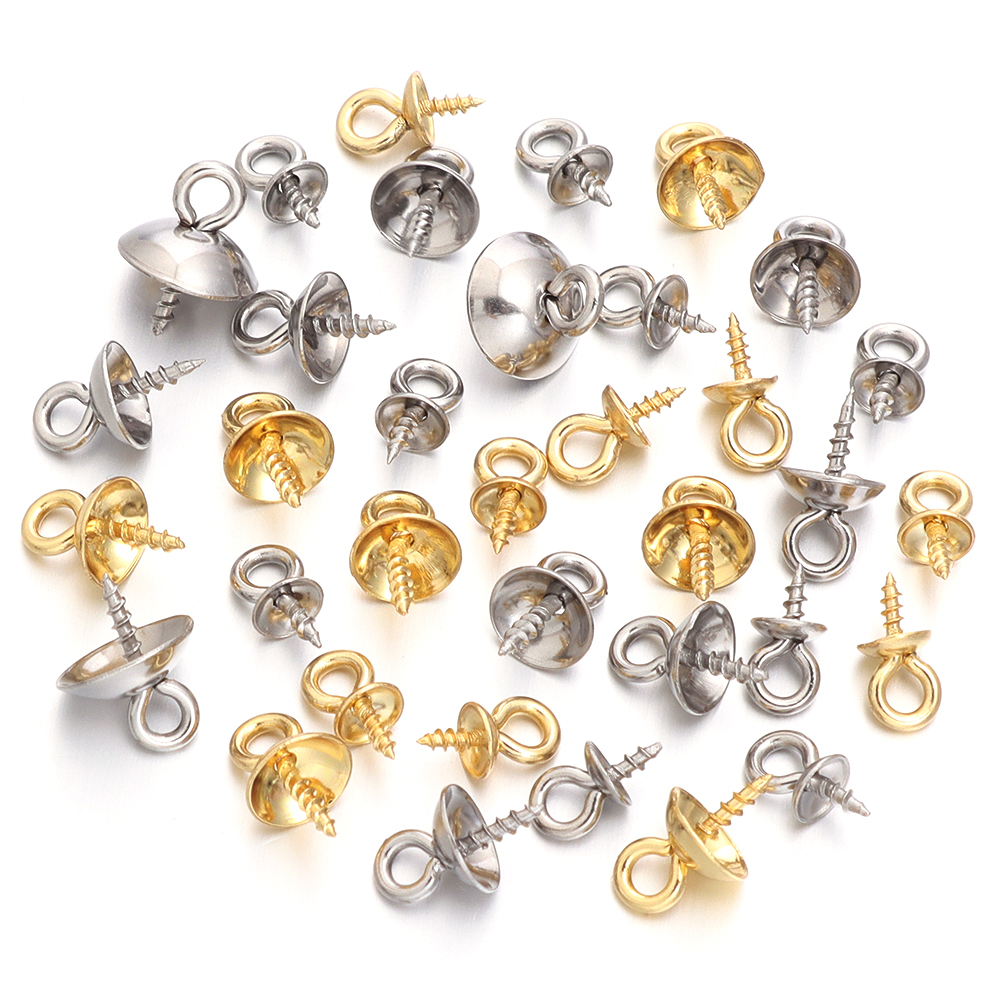 20pcs Stainless Steel Screw Ey - Jewelry Making Rivets recensione e prezzo