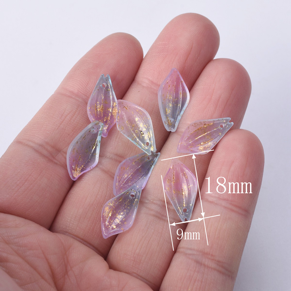 10pcs Flower Petal Shape 18x9m - Jewelry Making Qc recensione e prezzo