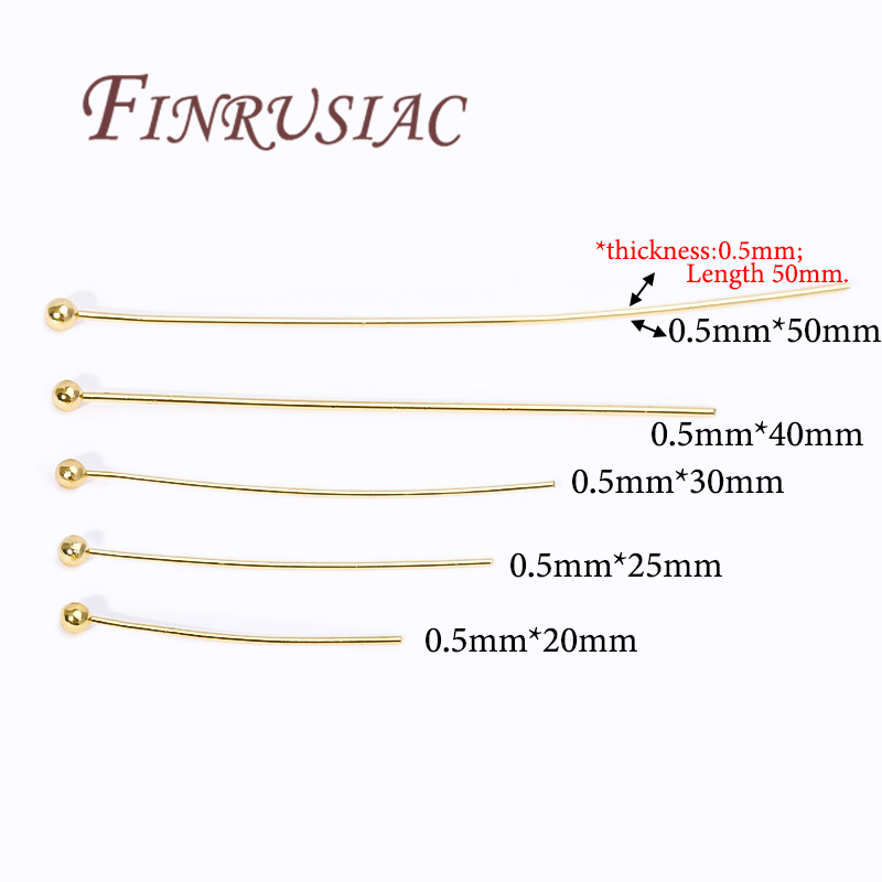 50Pcs 20-50mm Gold Plated Pins - Jewelry Making Rivets recensione e prezzo